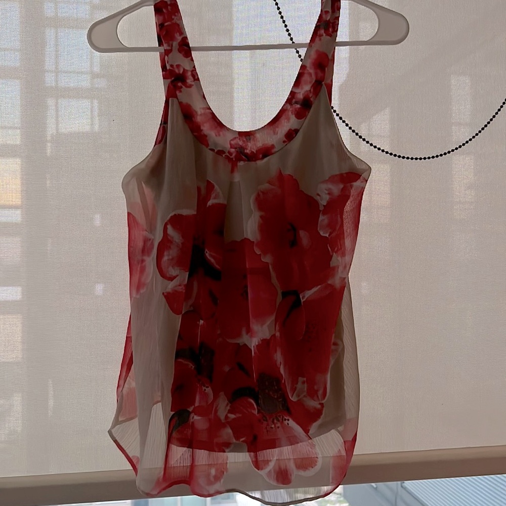 Blouse Red-Tan